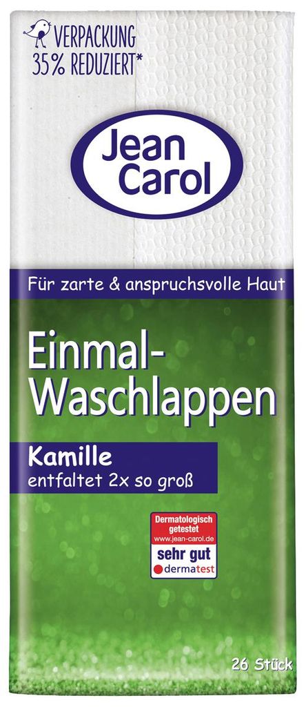 Pelz Einmal-Waschlappen Kamille 26 Stk Produktbild 