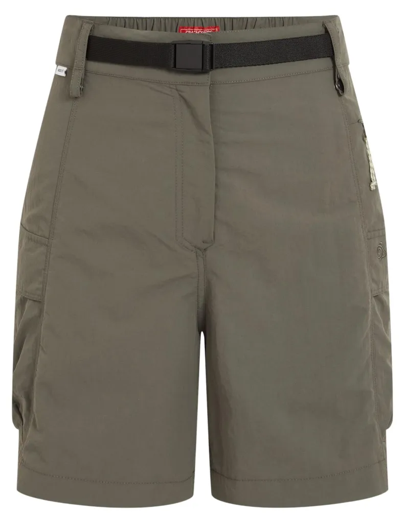 Short femme Medina Craghoppers CG2433, multi-poches résistant Olive 46