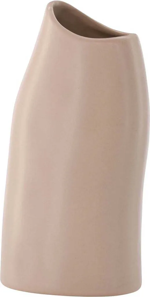 Vase en grès Ernst rose clair Venture Design finition mate artisanale