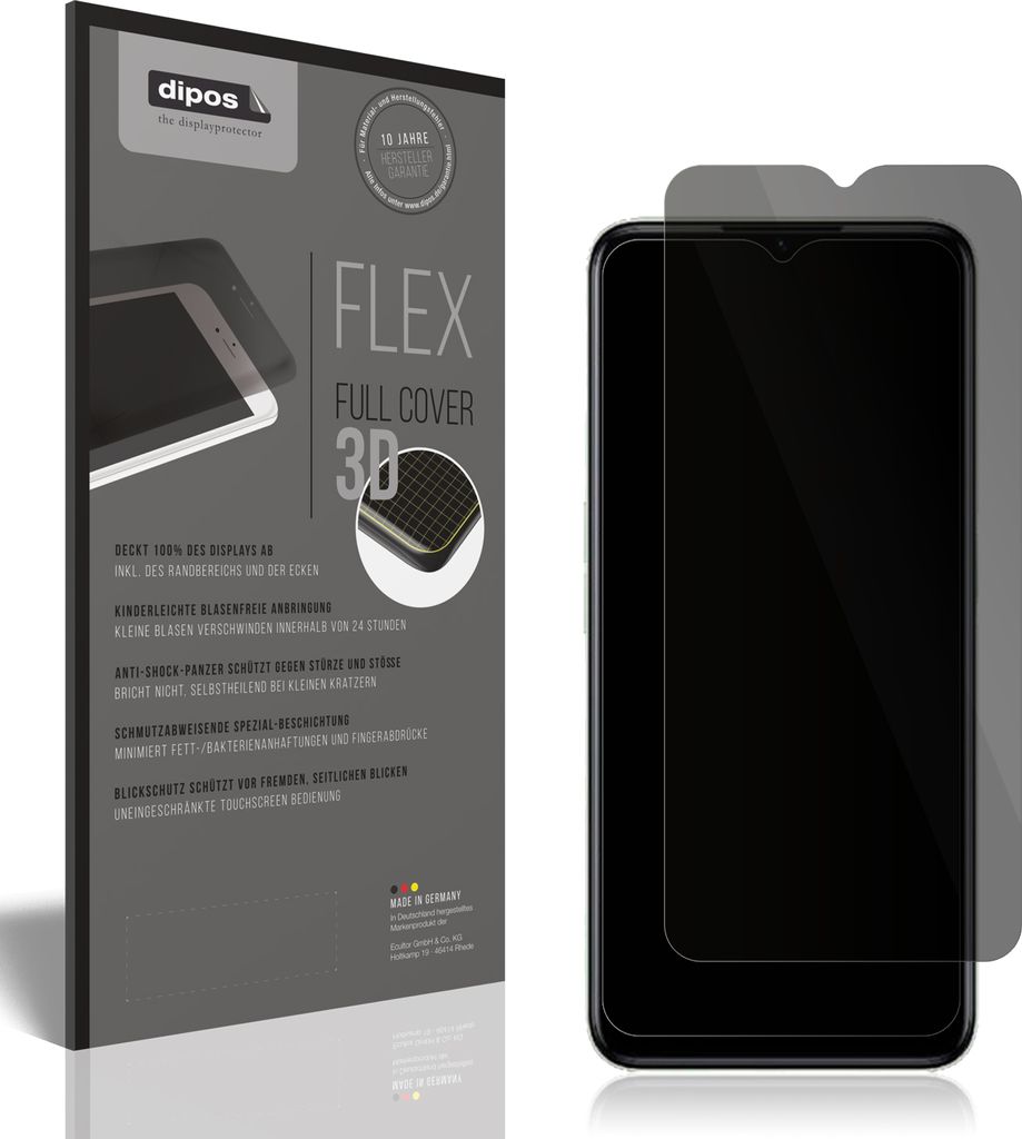 Full Cover Privacy Blickschutzfolie für Realme C35 Folie Produktbild 
