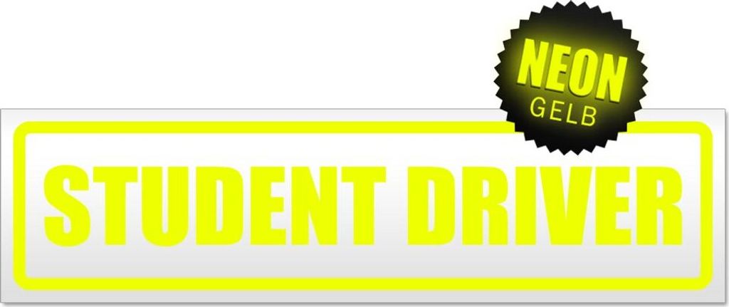 Student Driver Magnetschild Schild magnetisch