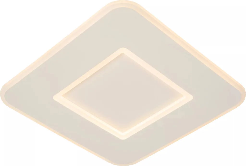 Plafonnier LED pour salon Axelle Lucide carré blanc 39,4 cm 24W moderne