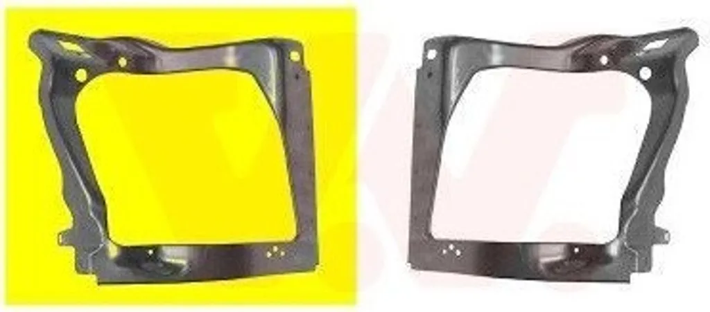 Support de lampes droit Van Wezel 1985662 en ABS renforcé noir mat