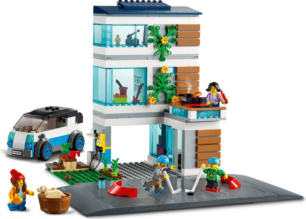 LEGO 60291 City Modernes Familienhaus, Puppenhaus mit Produktbild 