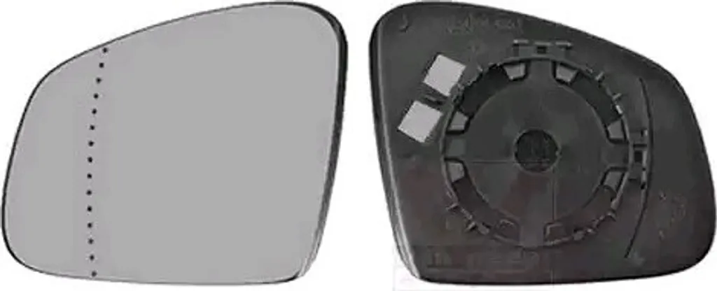 Glace de rétroviseur VAN Wezel 4368831 HAGUS pour Smart et Renault