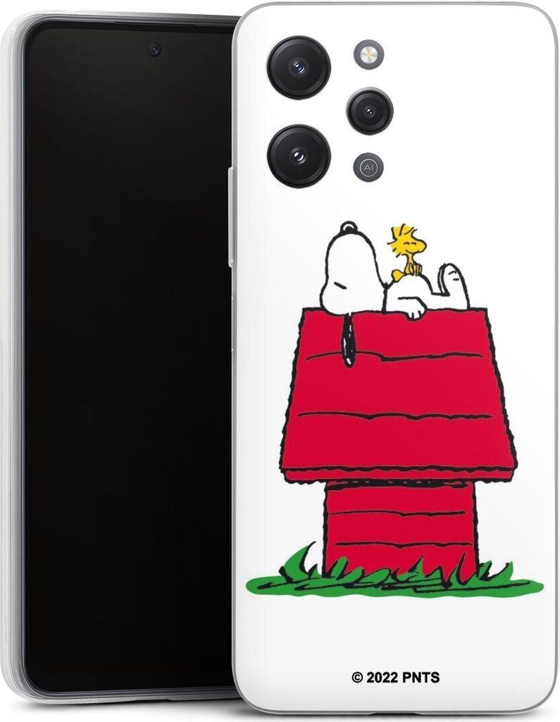 DeinDesign Slim Hülle für Xiaomi Redmi 12 Silikon Case Ultra Dünn Handyhülle Offizielles Lizenzprodukt Peanuts Snoopy