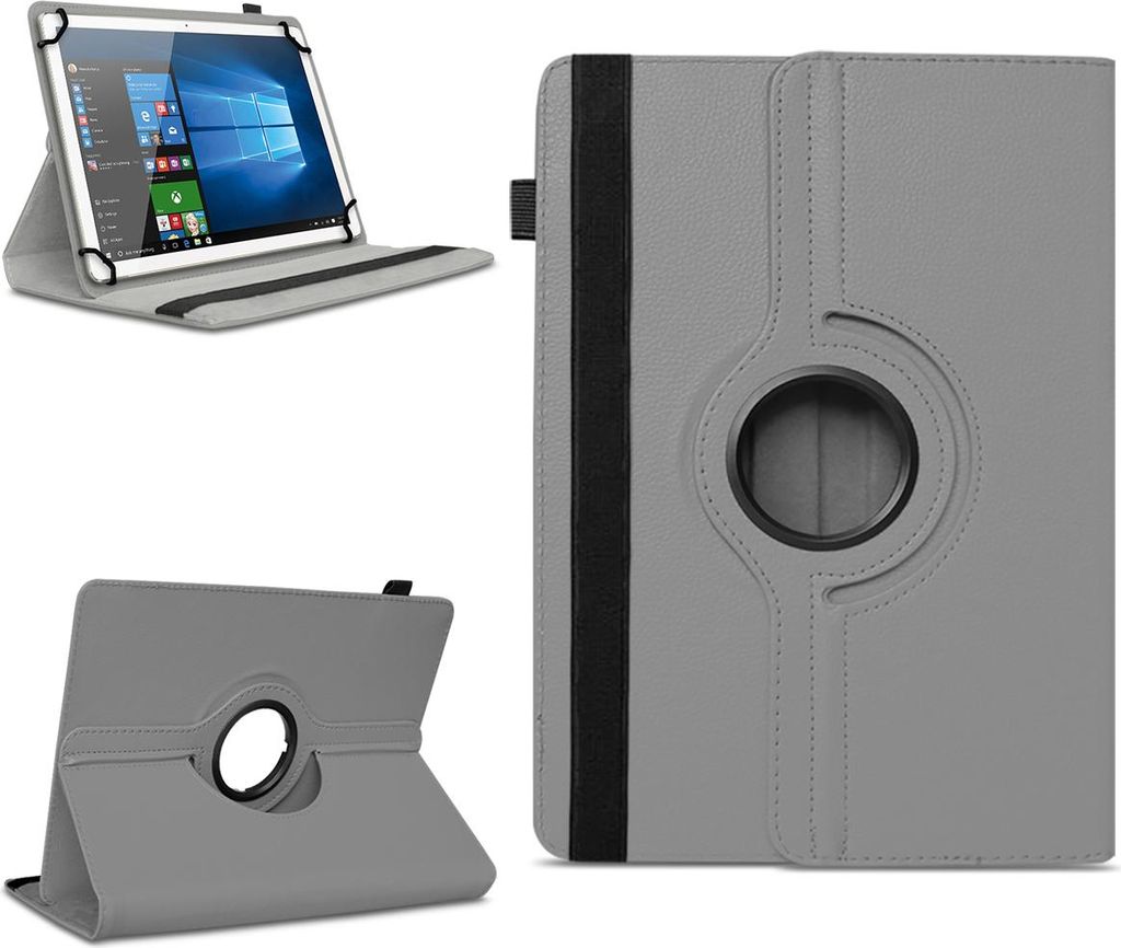 Tablet Tasche für Samsung Galaxy Tab S6 Lite Hülle Schutzhülle Case 360 DrehbarFarben:Grau