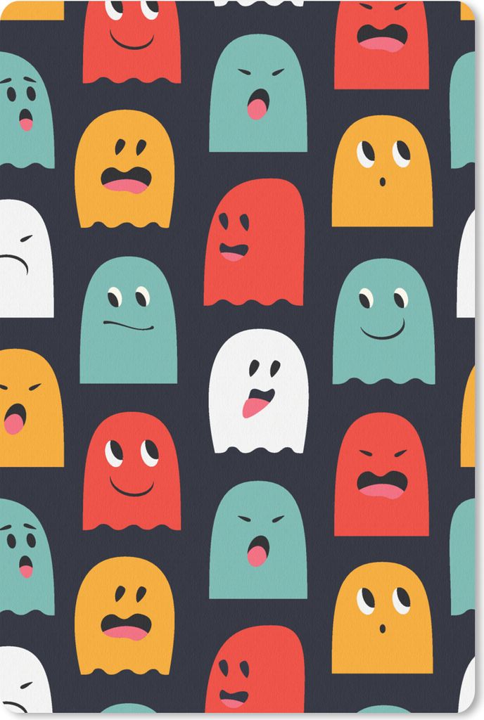 MuchoWow Mauspad Mousepad Muster - Pacman - Spiele - Geist - Jungen - Kinder - Kinder 40x60 cm - Mousepads - Maus Mat - Pad - Mausunterlage - Sch...