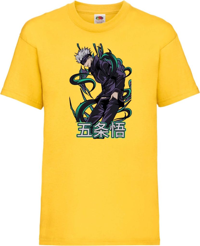 Kinder T-Shirt Jujutsu Kaisen, 12-13 Jahr - 152 / Gelb