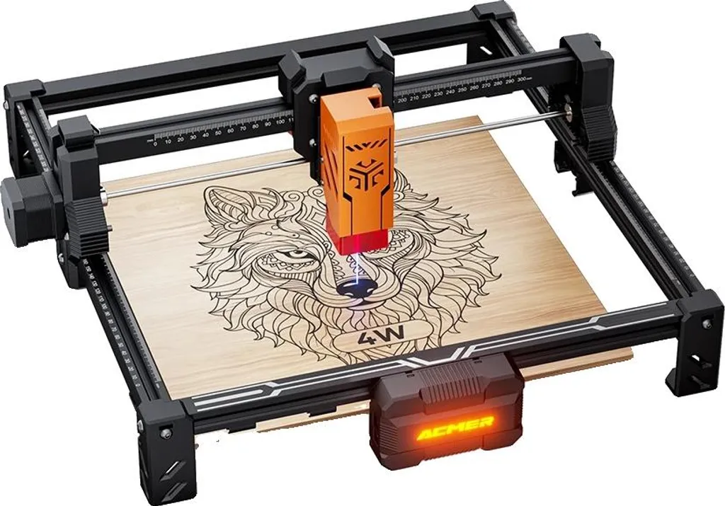 Machine de Gravure Laser Portable ACMER S2 4W Haute Précision Format EU