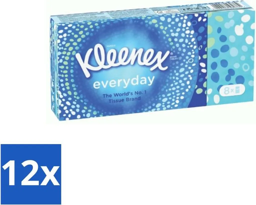 Mouchoirs en Papier Kleenex Quotidien - Lot de 12 Étuis Format Poche