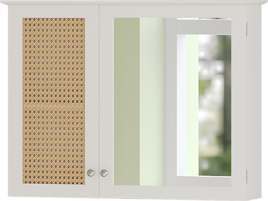 Kúpeľňová zrkadlová skrinka Vicco Rosario biely 68 x 49 cm Obrázok produktu 