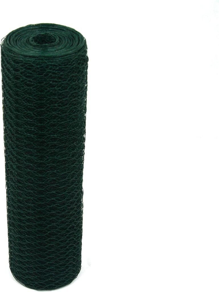 Sechseckgeflecht Grün 25mm 50cm 25m 1mm EXTRA PVC