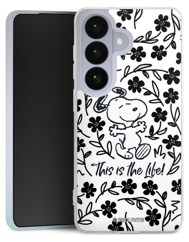 DeinDesign Slim Hülle für Samsung Galaxy S26 Silikon Case Ultra Dünn Handyhülle Blumen Peanuts Snoopy