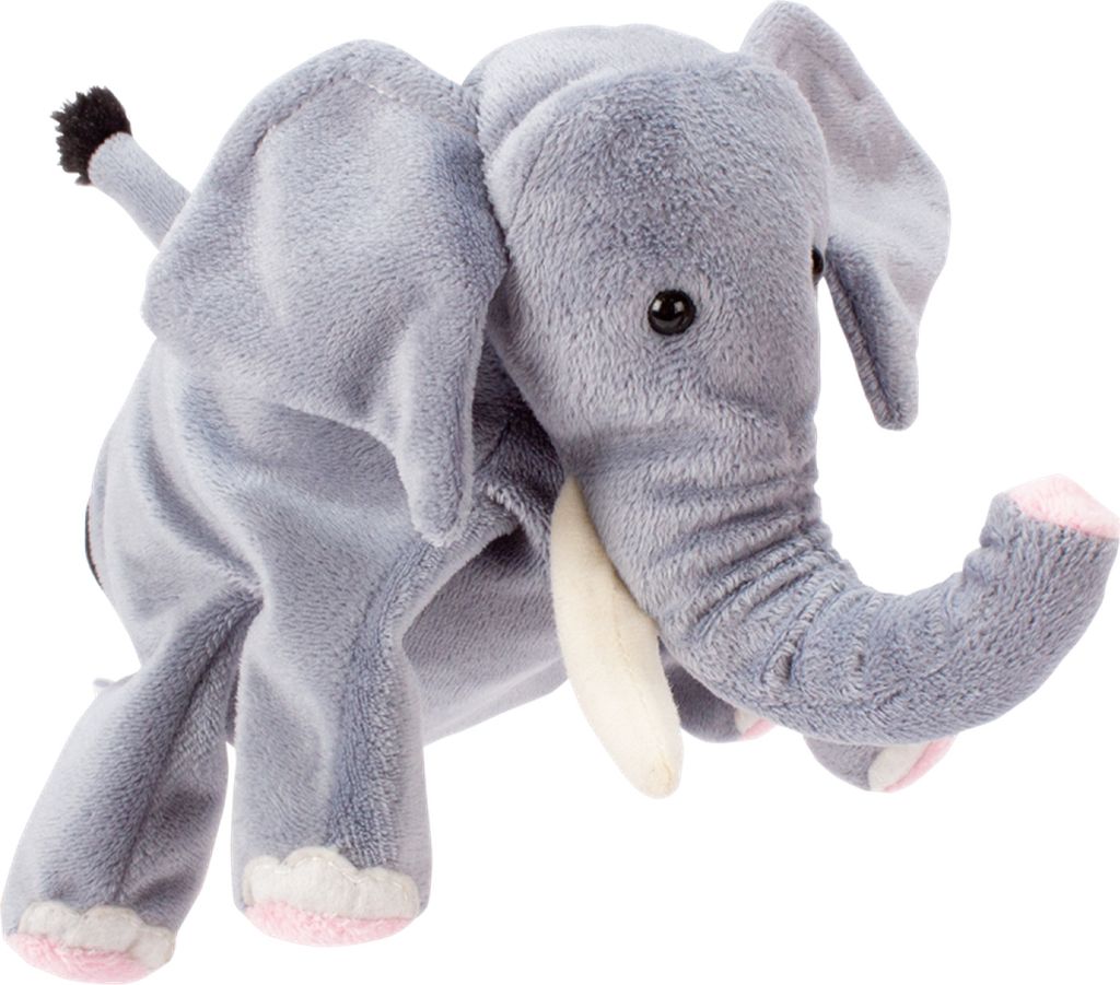 Beleduc Handpuppe Elefant Deluxe - Plüsch Handpuppe für Kinder