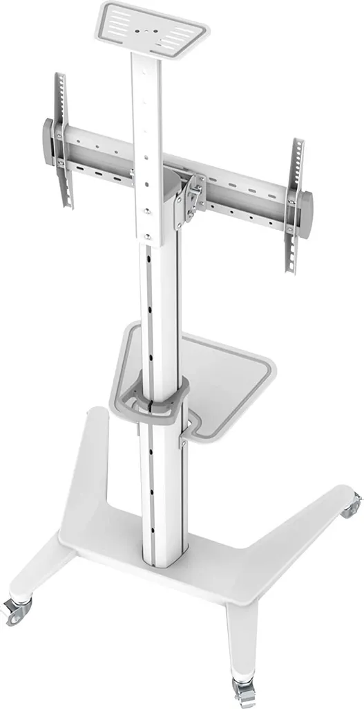 Support TV mural ajustable pour éviter les reflets - Blanc - 37 à 70 pouces