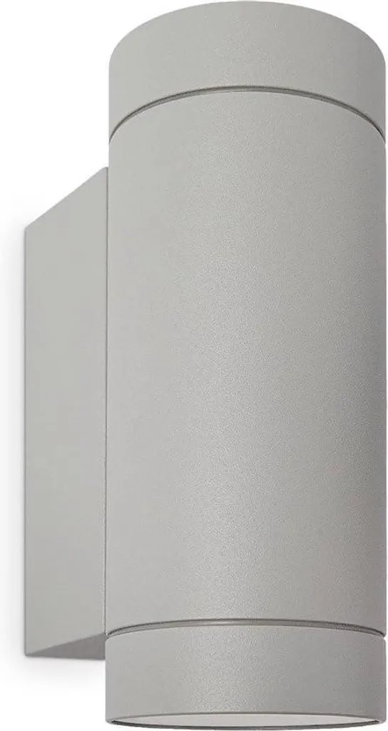 Paco Home Applique Murale Extérieure Grise IP54 Design Moderne 2x GU10
