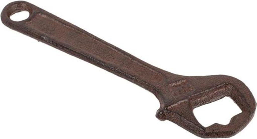 Flaschenöffner Zange aus Metall im Rost-Design