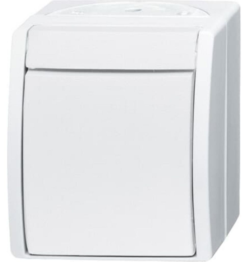 Busch-Jaeger inbouwschakelaar, model 2601/6 W-54, 10A, Productafbeelding 