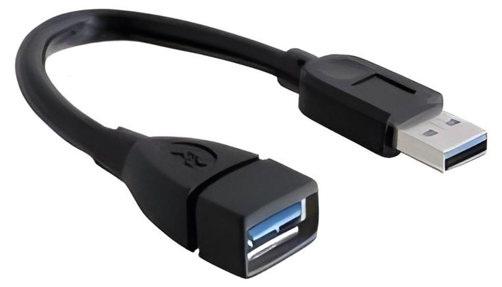 DeLOCK 82776, 0,15 m, 5 Gbit/s, Czarny Zdjęcie produktu 