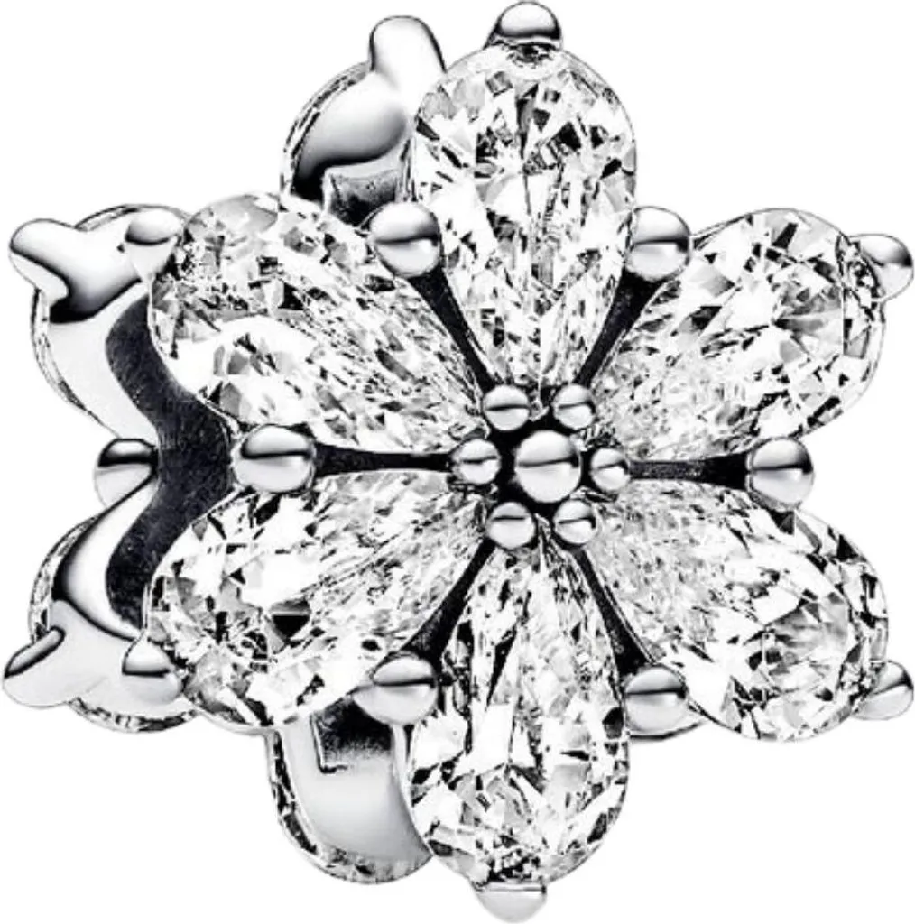 Charm Pandora Herbier Scintillant 792623C01 en Argent 925 et Oxydes