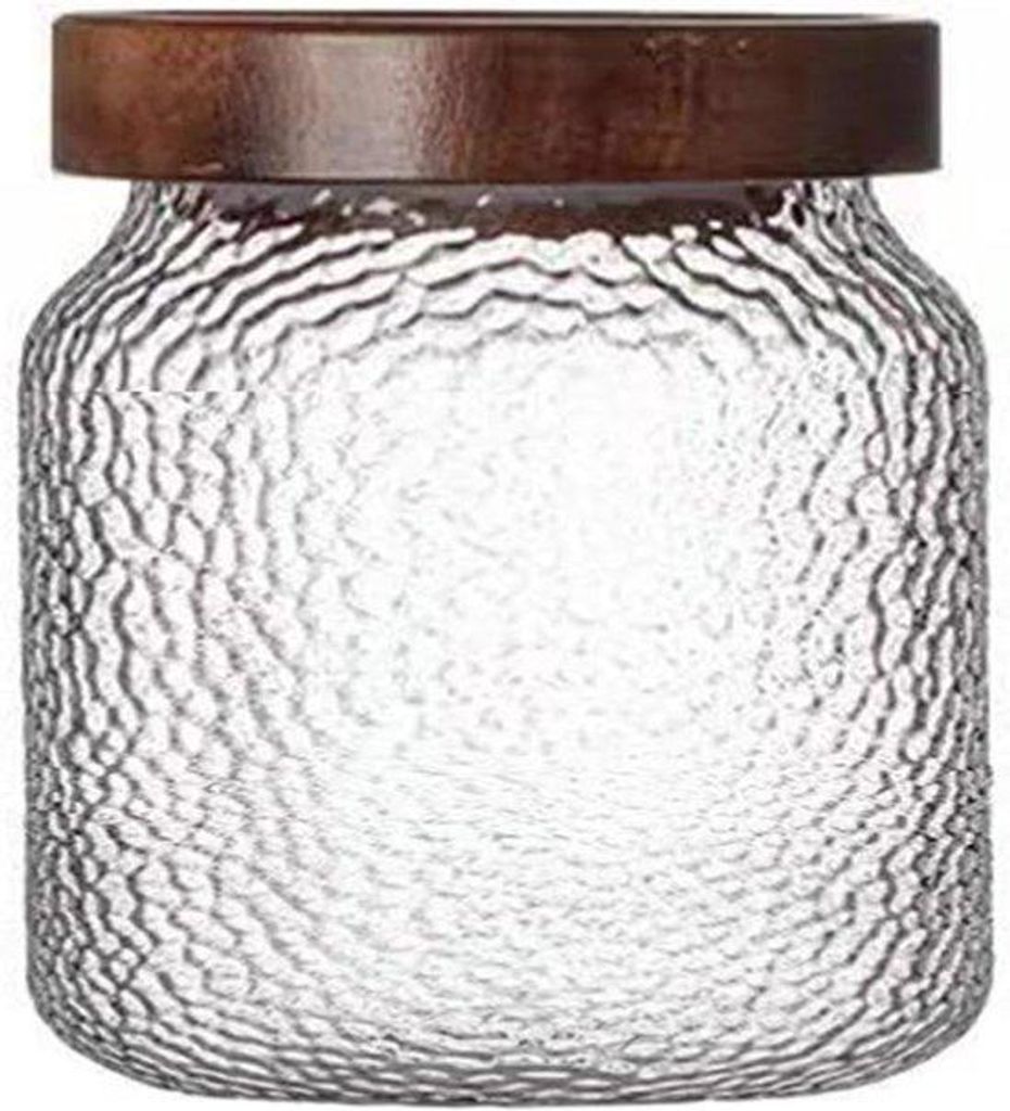 Holzbehälter mit Holzdeckel, 400ml, für Kaffeebohnen, Getreide