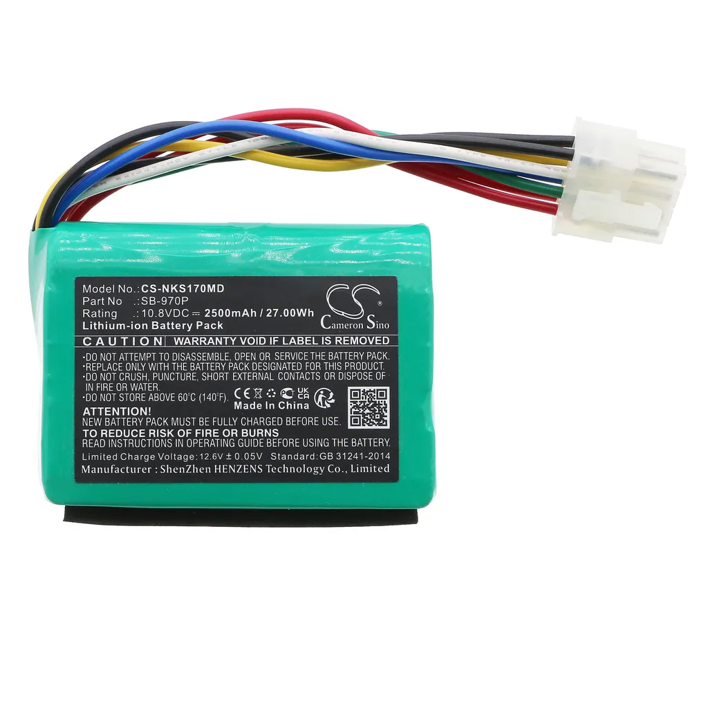 Batterie de rechange Nihon Kohden CSM-1701 compatible avec SB-970P