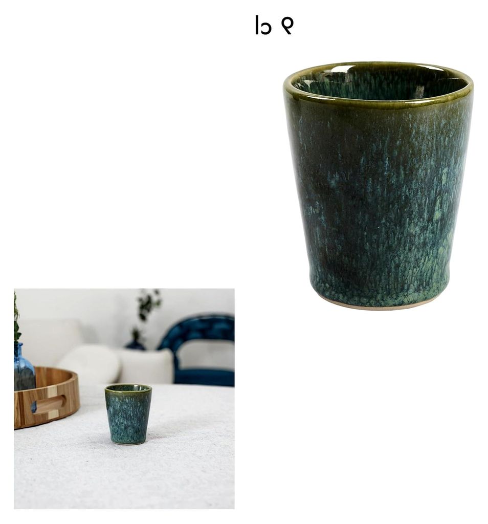 Elia 9Cl Espresso-Tasse aus langlebiger Keramik, modernes und elegantes Design, ideal für Kaffee, Tee oder heiße Schokolade, leicht zu reinigen, ...