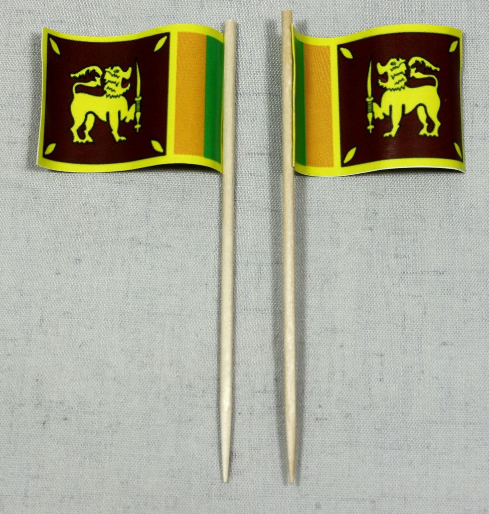 Party-Picker Flagge Sri Lanka Papierfähnchen in Produktbild 