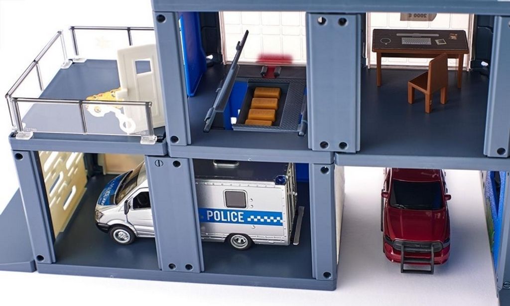 SIKU World - policajná stanica a vozidlo na prepravu koní Obrázok produktu 9