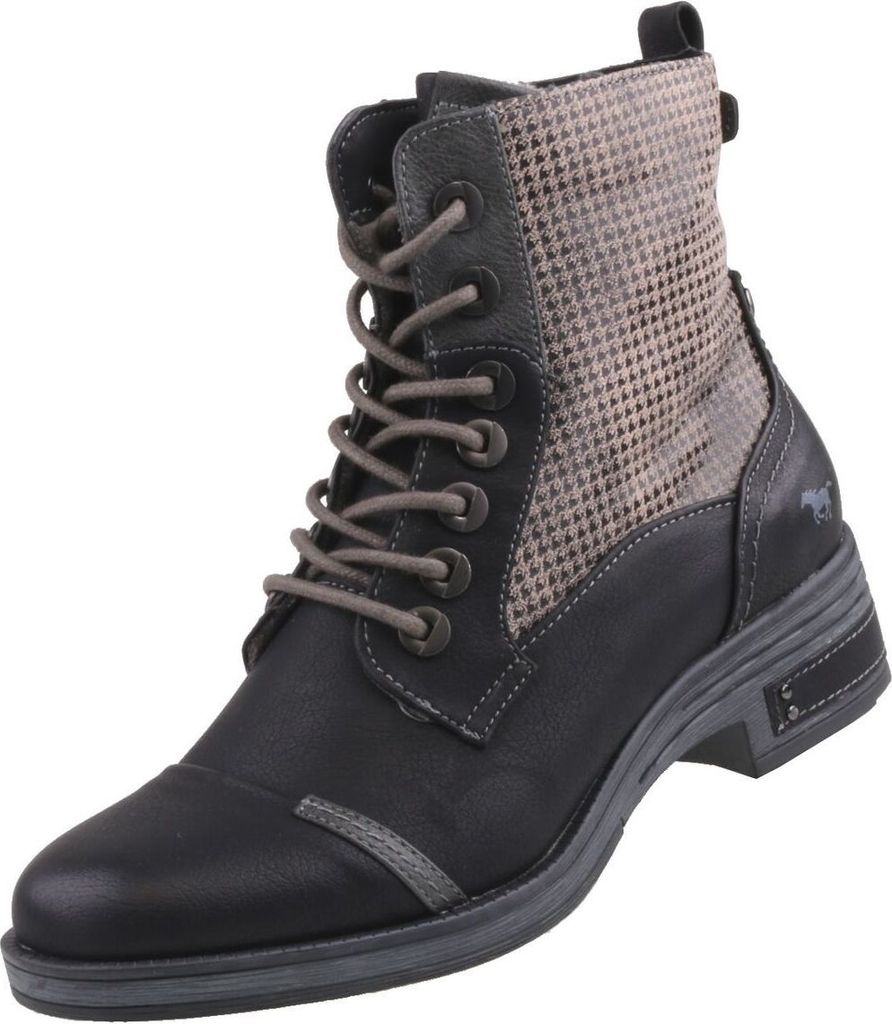 Mustang Damen Stiefeletten Schwarz