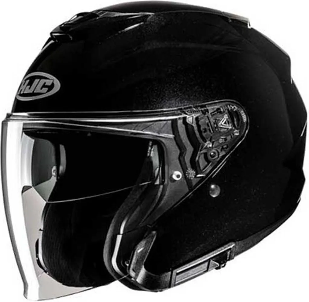 Casque jet HJC I31 Solid Noir XL idéal pour trajets en scooter