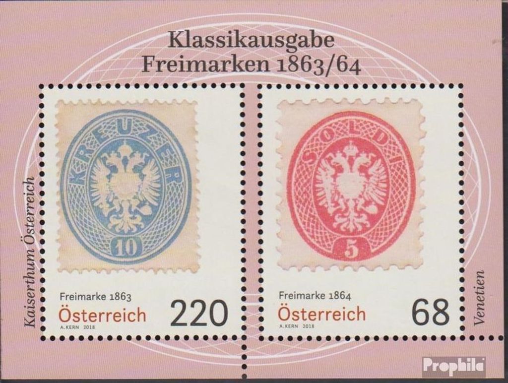 Briefmarken Österreich 2018 Mi Block98 (kompl.Ausg.) postfrisch Philatelie