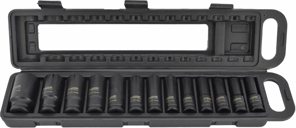Coffret Douilles Longues 1/2 de 10 à 32mm Impact Haute Résistance
