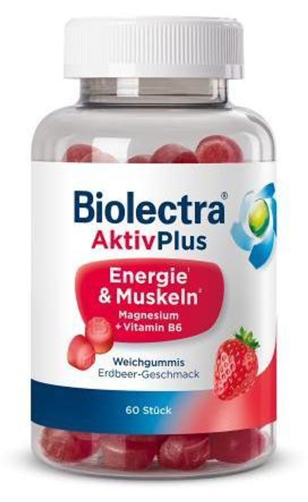 Biolectra Aktivplus Energie & Muskeln Gummis Erdb. 60 St Produktbild 