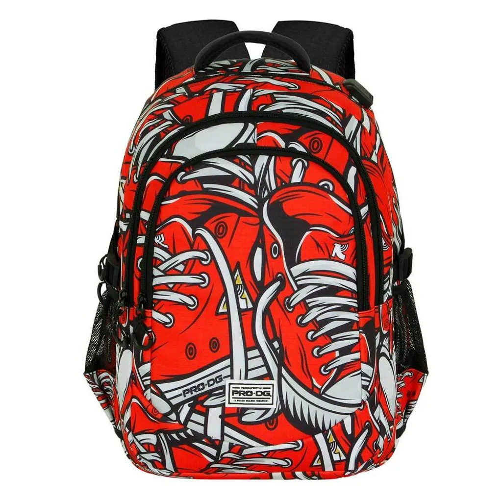 PRO-DG Sneaker Grand Sac à Dos Scolaire Ergononique Noir