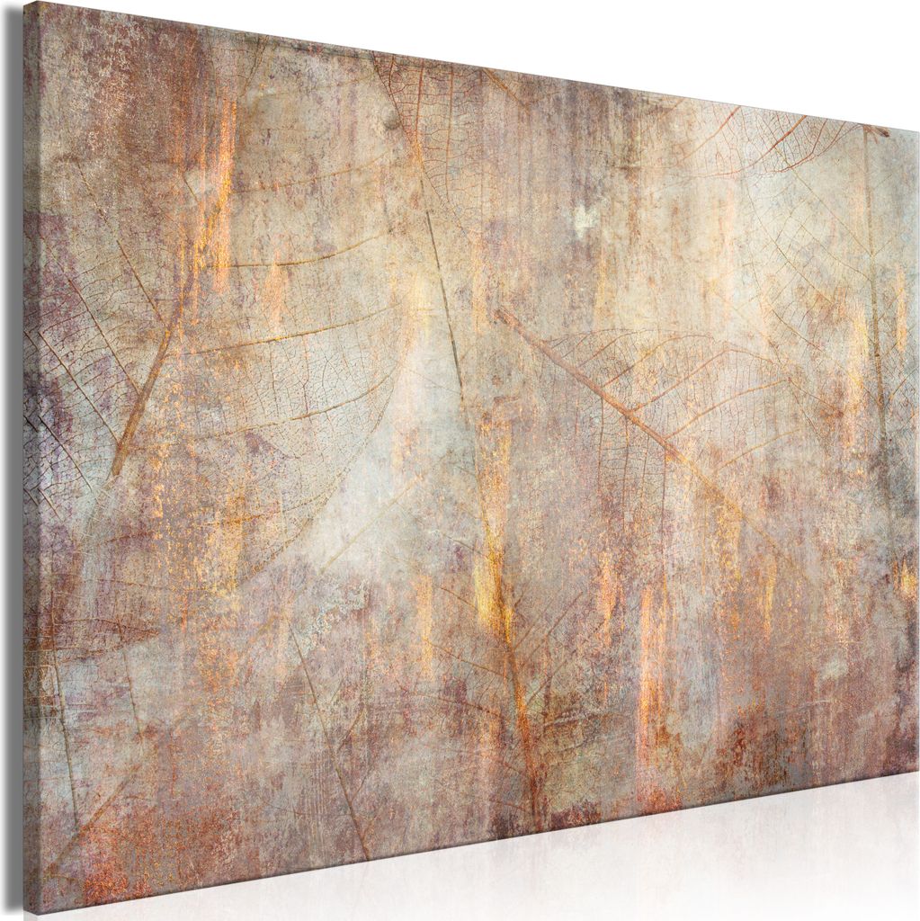 Italienischer Leinwand Leinwandbild - Dance Of the Senses (1 Part) Wide 60x40 cm Blätter b-C-0832-b-a