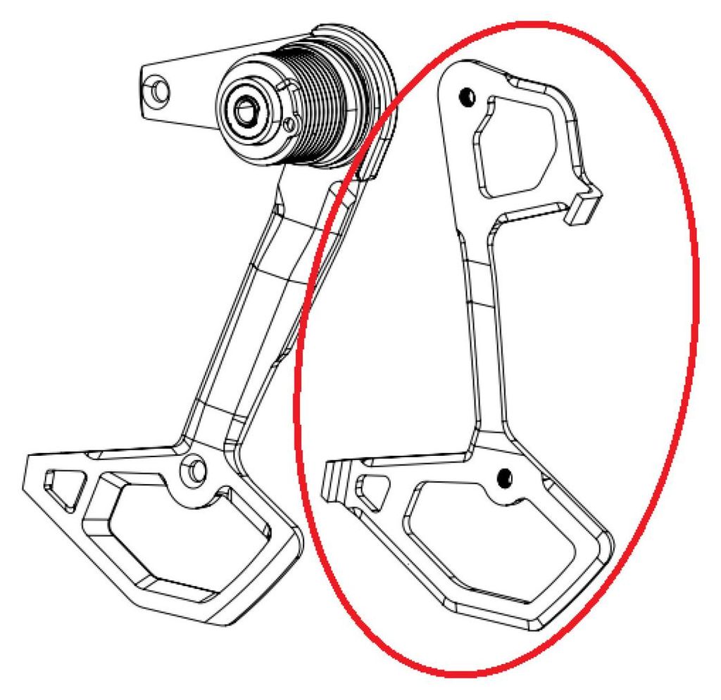 SRAM 11.7518.104.016 Innerer Käfig für Schaltwerk AXS GX Produktbild 