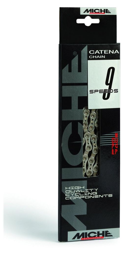 Miche 1593 Kette 9-fach, 1/2 x 3/32', 116 Glieder, 6,70 mm, silber