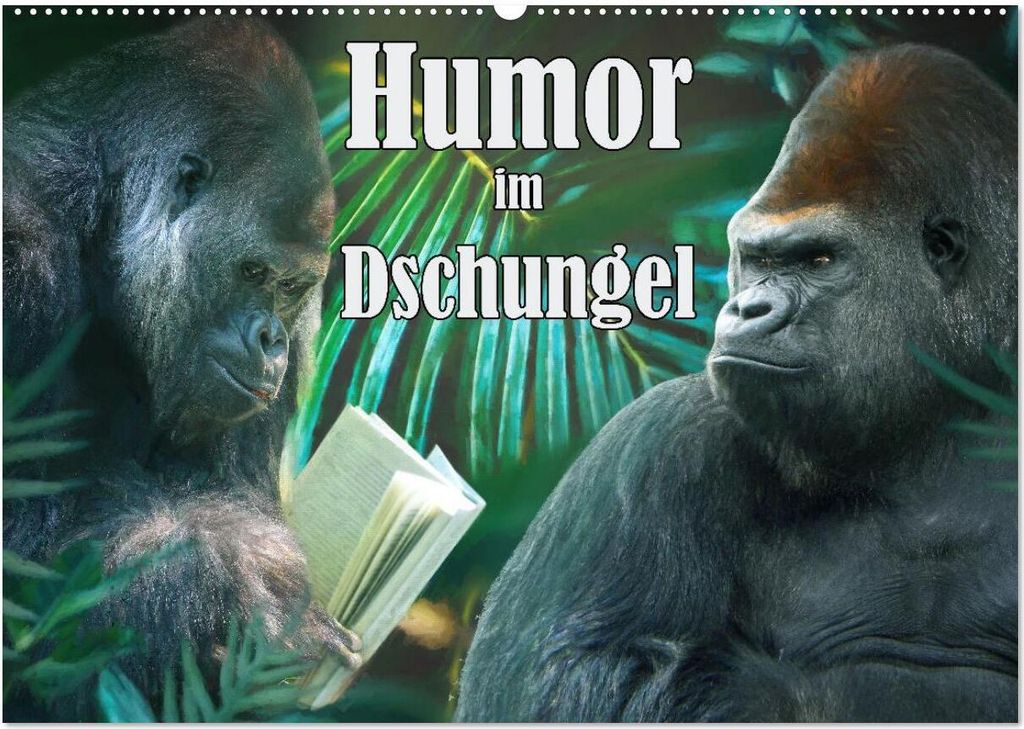 Humor im Dschungel (Wandkalender 2026 DIN A2 quer), CALVENDO Monatskalender