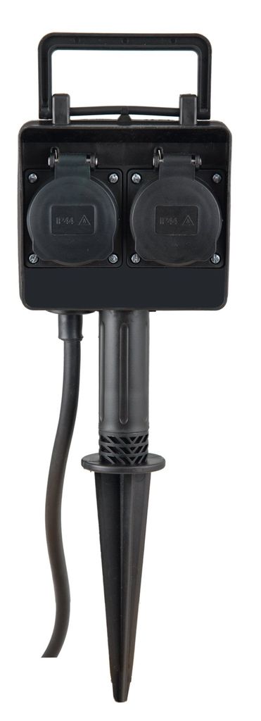 HEITRONIC Gartensteckdose 35466, 2-fach
