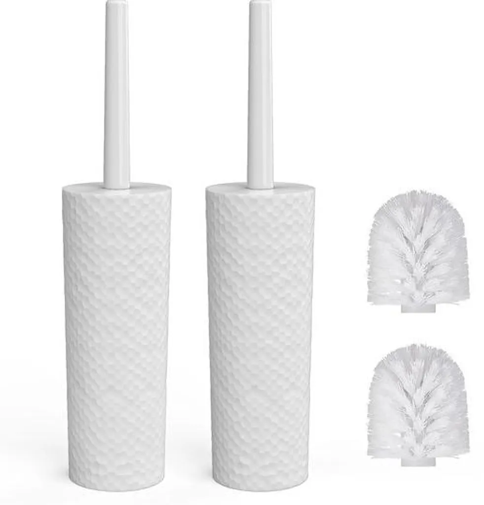 Dites adieu aux traces de calcaire : lot 2 grattoirs WC souples blancs