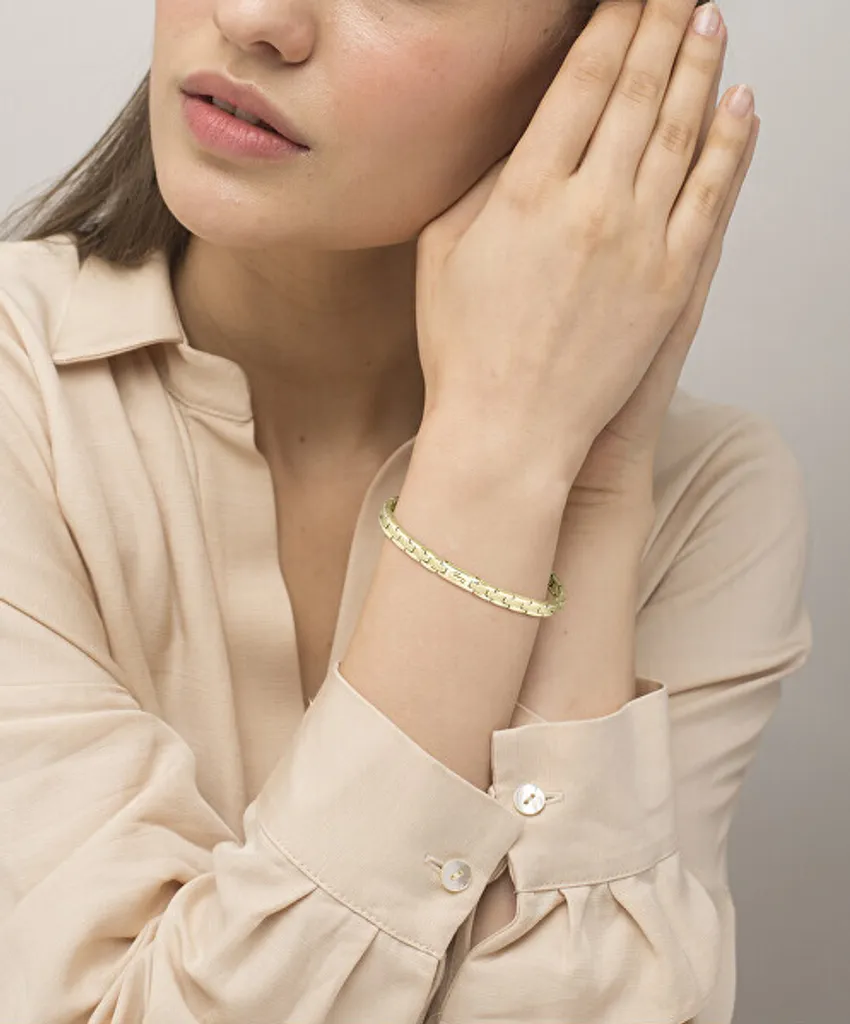 Bracelet en or plaqué finition luxe Metropole - Résistant et brillant