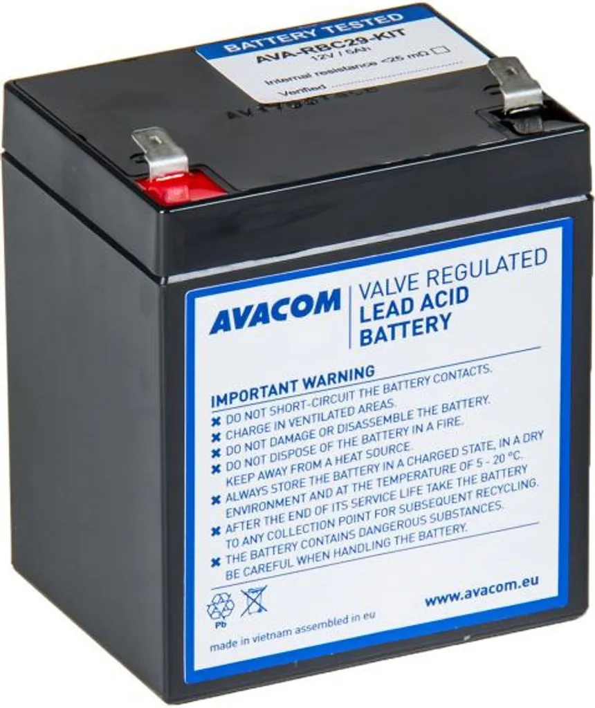 Batterie de Remplacement AVACOM RBC29 pour Onduleur et Backup Réseau