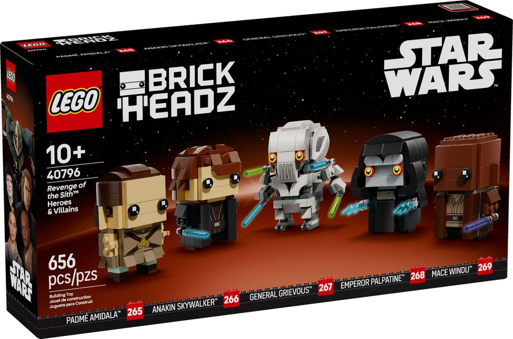 BrickHeadz hrdinovia a zloduchovia z Pomsty Sithov Obrázok produktu 