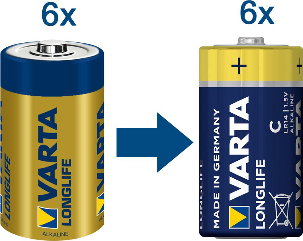 LONGLIFE C, 6er Folie Batterie Produktbild 12