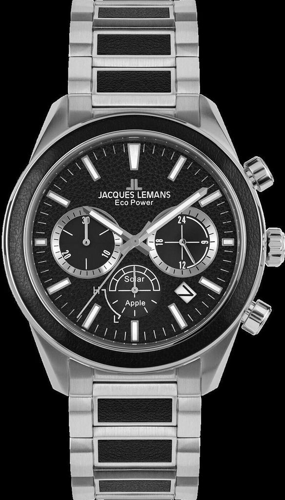 Jacques Lemans 1-2115F Eco Power Apple Herrenuhr 44mm 10ATM