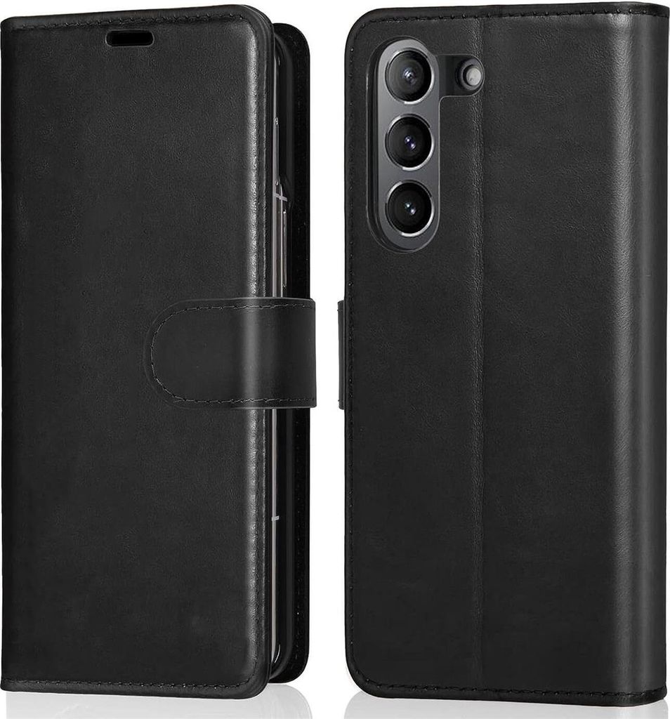 Conie Klapp Tasche für Samsung Galaxy Z FOLD 5 Kartenfach Rundumschutz Hülle in Schwarz