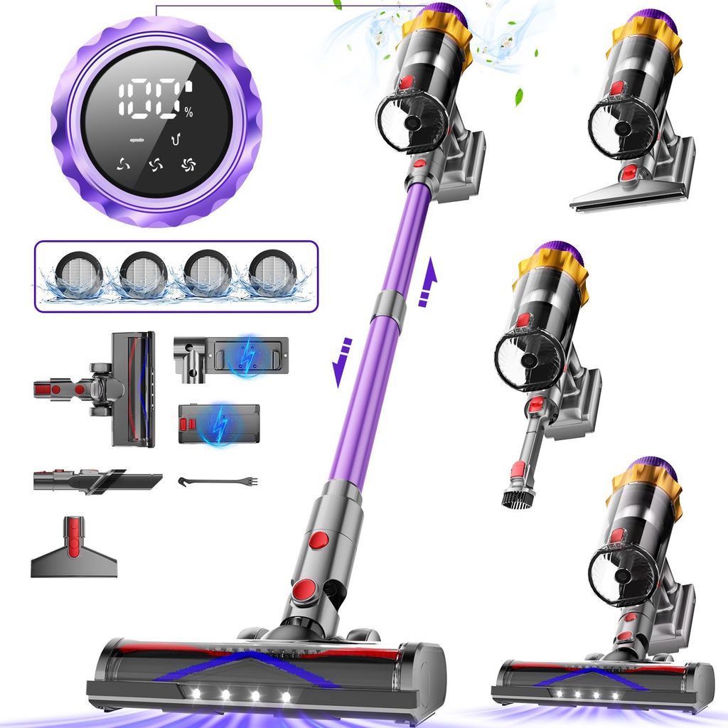 Odkurzacz bezprzewodowy Aiibot 8w1 76000Pa 600W 70Min, Zdjęcie produktu 