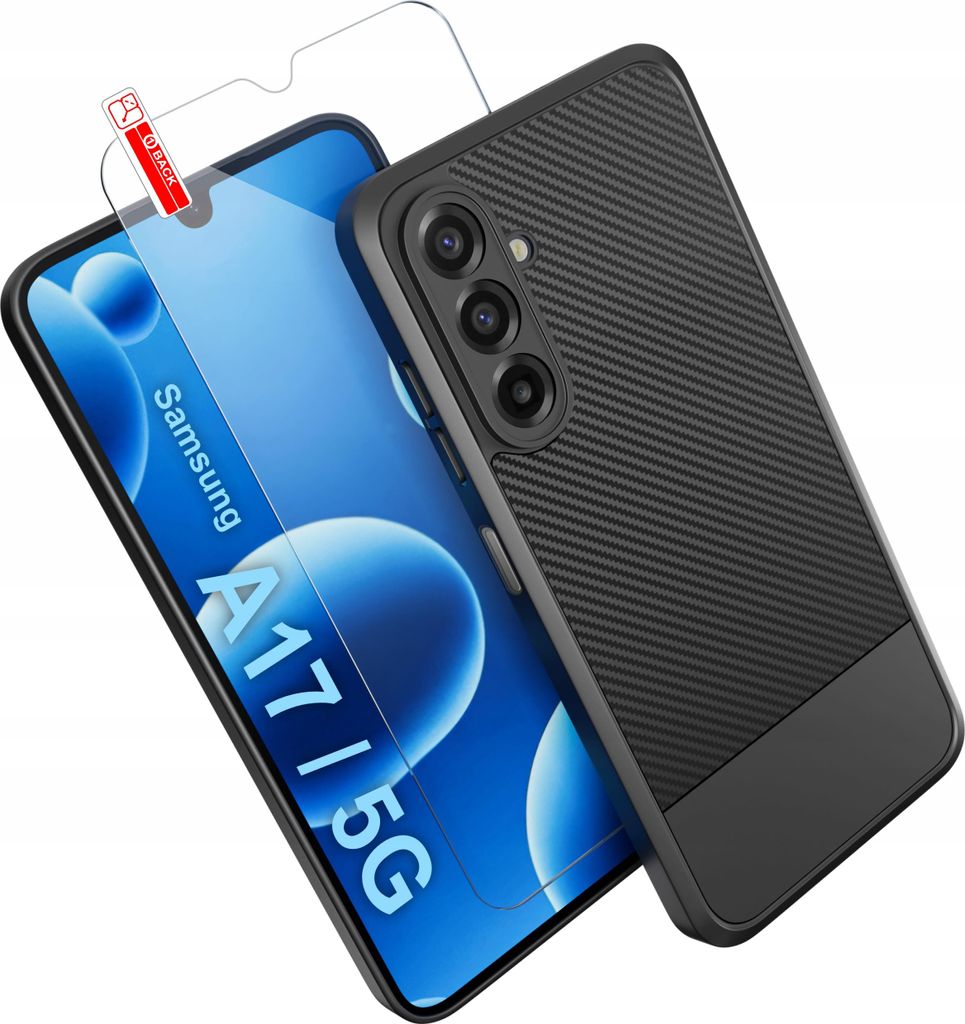 Černé pouzdro pro Samsung A17 5G Pancerne Carbon CASE + Obrázek produktu 